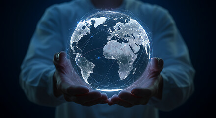 Business intelligence agents, Man with virtual interface