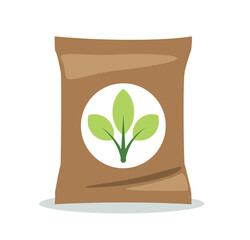 Flat Style Fertilizer Package vector illustration