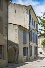 Saint-Remy-de-Provence in France, village in the south, ancient houses in the center
