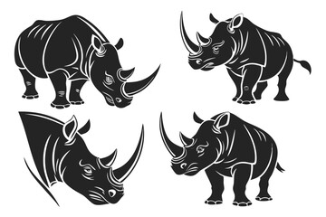 Obraz premium rhino vector illustration