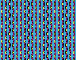 seamless pattern with pink yellow strip, on blue background design for fabric painting or wallpaper or plant shop, vertical column strip 