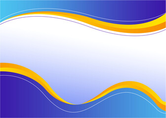 abstract blue and yellow vector background