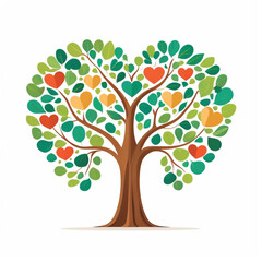 Obraz premium Family Symbolic Tree Icon