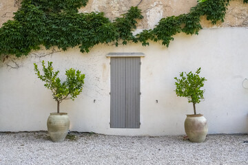 Saint-Remy-de-Provence in France, village in the south, ancient houses in the center
