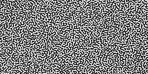 260Turing reaction diffusion monochrome seamless pattern with chaotic motion .Linear design with biological shapes. Organic lines in memphis. abstract turing organic wallpaper background .	