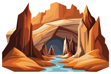 Caves and canyons
