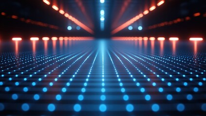 Obraz premium Futuristic digital pathway