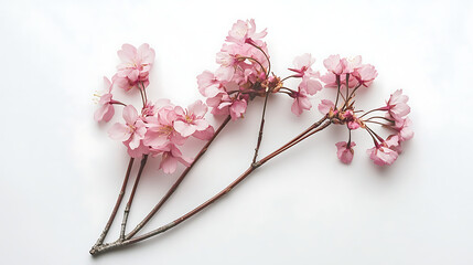 branch of pink magnolia