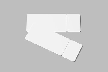 Ticket Blank Mockup Template
