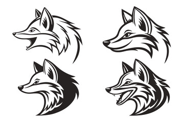 Obraz premium wolf tribal tattoo