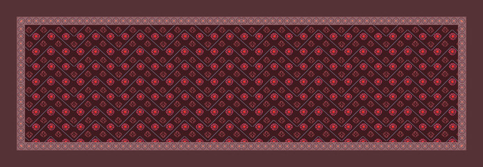DUPATTA DESIGN WITH NAGATIVE PATTERN AND SOME BLURED EFFECT