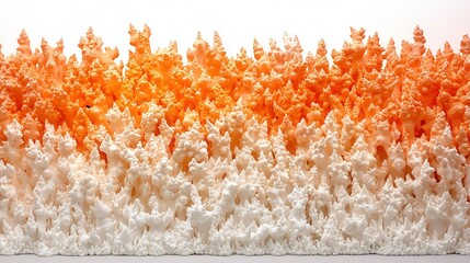 summer concept. Colorful abstract pattern of layered shapes in orange and white.