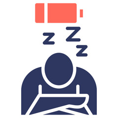 Burnout Recovery glyph color icon