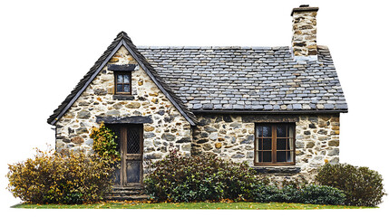 old house with a thatched roof