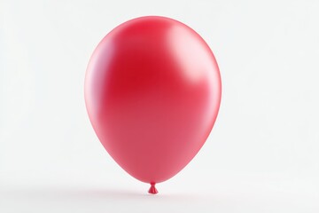 Red balloon against a clean white backdrop