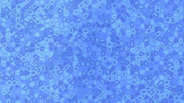 Cornflower blue germs create an abstract pattern of shapes.
