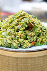 Steamed vegetable with Dough Lumps (Nongjia Zheng Geda)