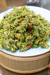 Steamed vegetable with Dough Lumps (Nongjia Zheng Geda)