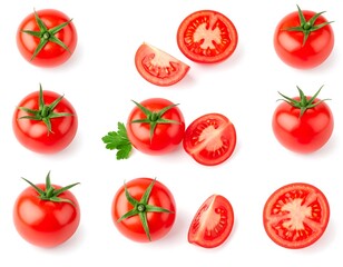 Fresh tomatoes, whole and sliced (1)
