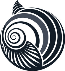 black and white spiral