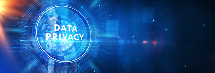 Obraz premium Cyber security data protection business technology privacy concept.