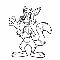 Coloring cartoon pictures