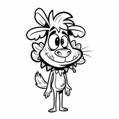 Coloring cartoon pictures