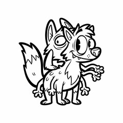 Coloring cartoon pictures