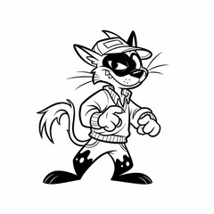 Coloring cartoon pictures