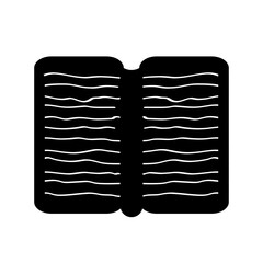 Book icon on white background. Vector illustration.
