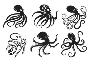 Obraz premium hand drawn vector set of flowers