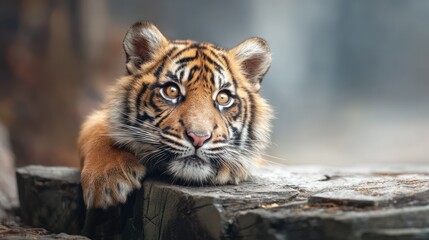 Tiger Cub, Close-up Portrait