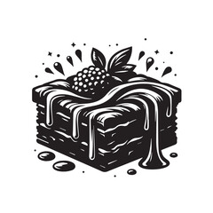 Delicious Brownie Silhouette