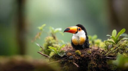 Toucan in Nest