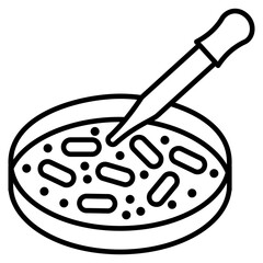 Cell Culture Outline Icon