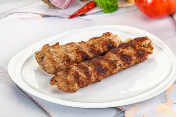 Beef kebab minced meat shashlik