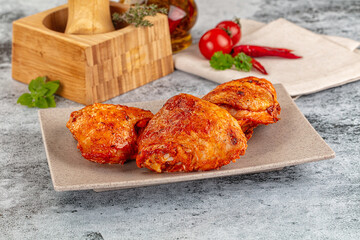 Baked marinated crispy chicken tighs
