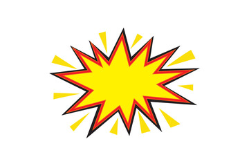  Pop Art Style Starburst Graphic for Announcements