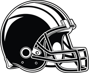 Football helmet, sports gear, head protection