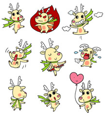 하트코 루돌프 스티커