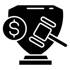 Legal Expenses Glyph Icon