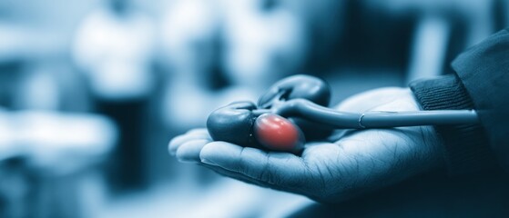 Kidneys in hand, medical