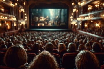 Movie theater auditorium full
