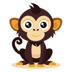 monkey vector image on white background