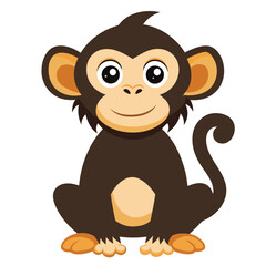monkey vector image on white background