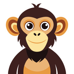 monkey vector image on white background