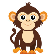 monkey vector image on white background