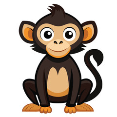 monkey vector image on white background