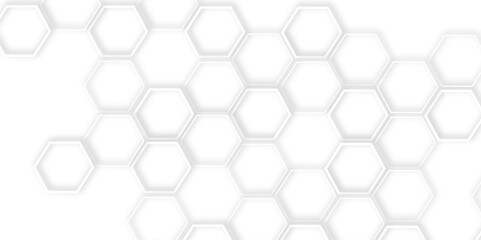 Elegant 3D White Light Geometric hexagon Technology Structure with Polygonal Honeycomb Details, Abstract Visuals, and Luxury Pattern Design Elements for a Contemporary High-Tech Background