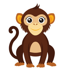 monkey vector image on white background